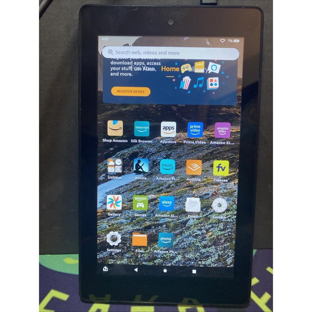 Amazon Fire 7 Kindle Model M8S26G 7" Screen * Factory Reset Works Nice B1
